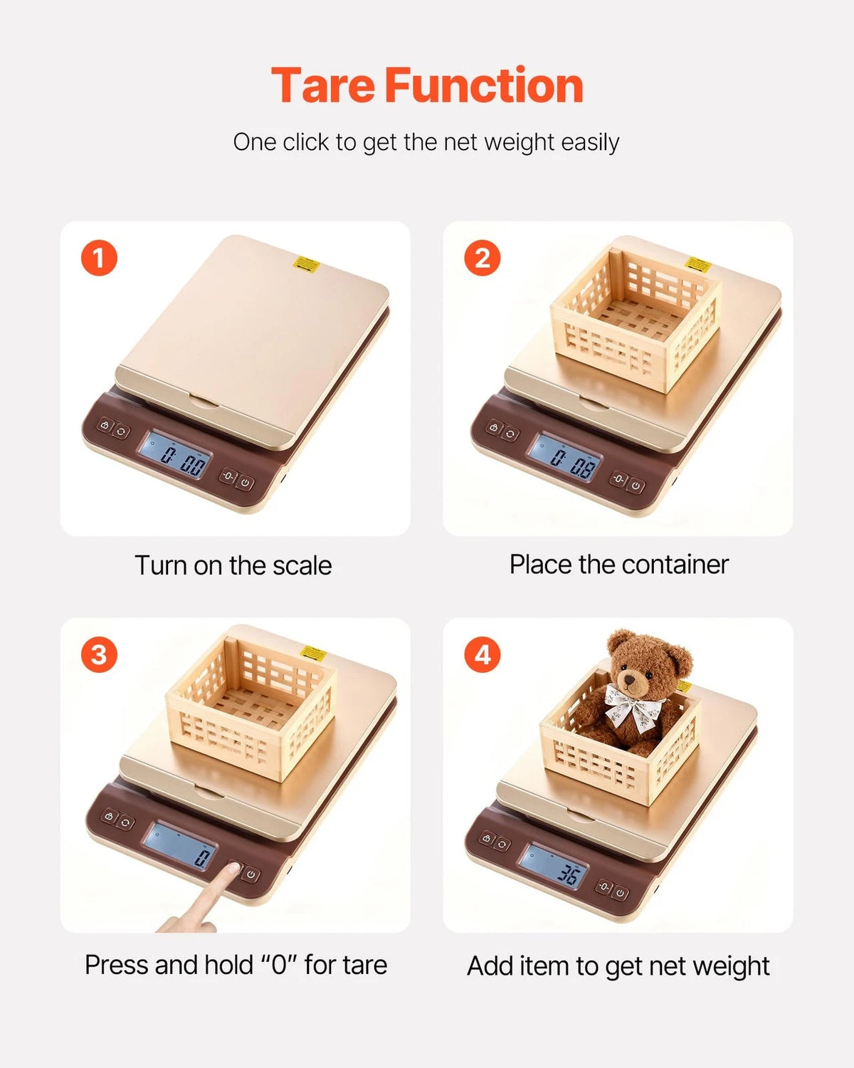 Digital Shipping Postal Scale for VEVOR (2010–2023) 9.8 x 6.3 x 1.6 in