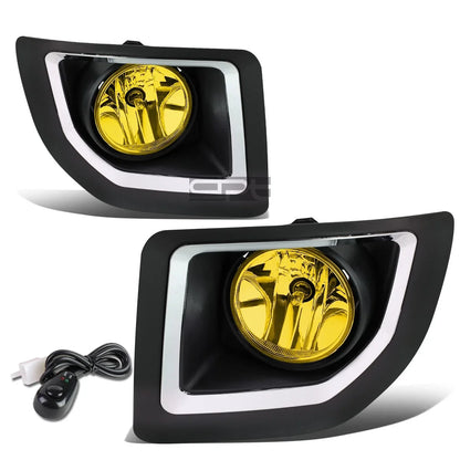 Fog Lights Pair for GMC Sierra 2500/3500 (2015–2016) Yellow Lens OE