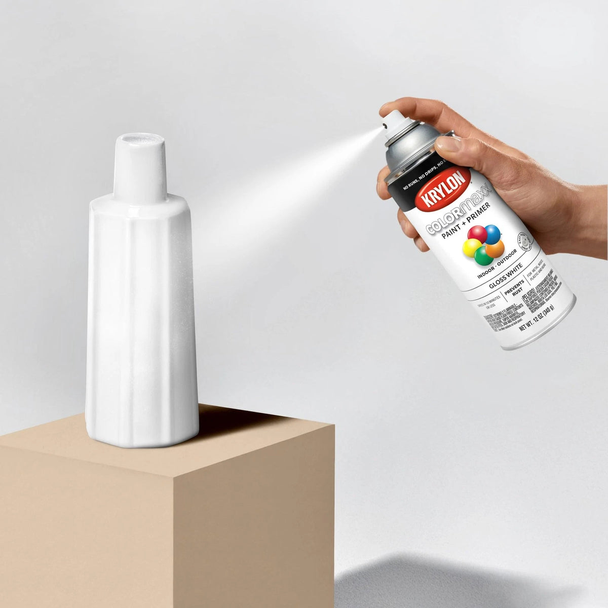 Krylon COLORmaxx Spray Paint and Primer for Indoor/Outdoor Use