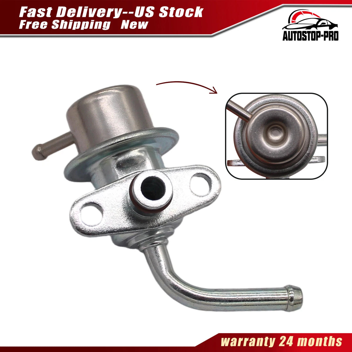 Fuel Injection Pressure Regulator for Nissan Frontier D21, Pickup (1993–1997) 22670-72P10, 158-0306