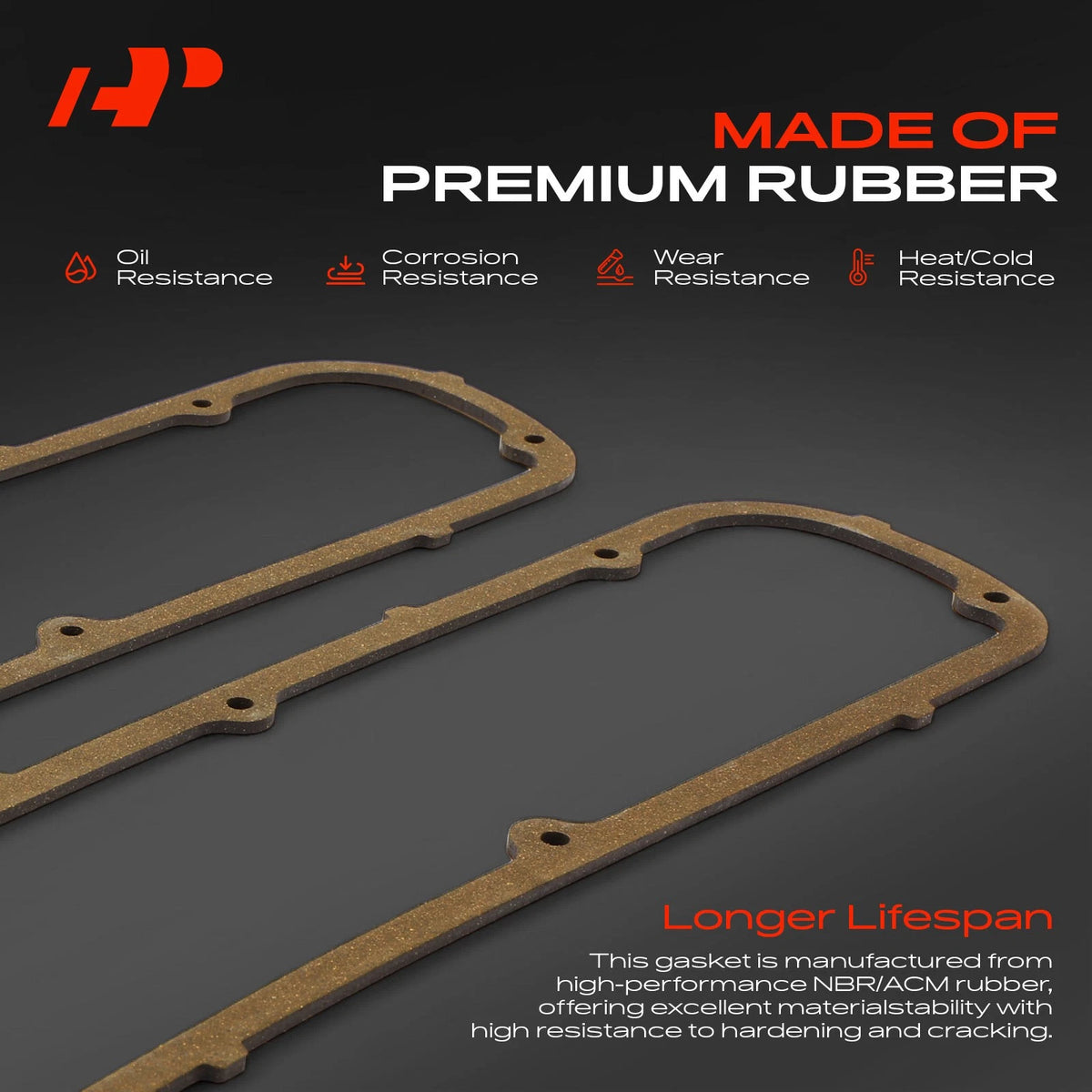 Engine Valve Cover Gasket Set for Ford F-100 F-150 F-250 E-150 E-250 (1969–1987)