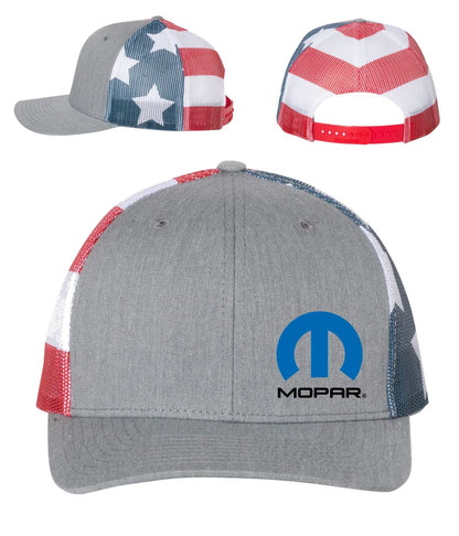 Trucker Hat Cap American Flag Backing Licensed Snap Back for RAM (2010–2021)