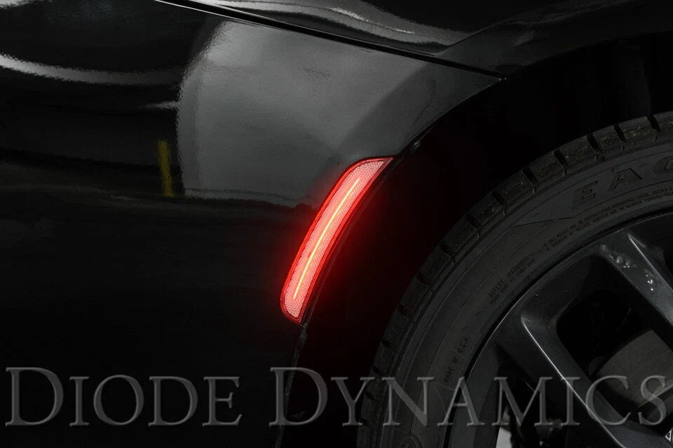 Clear LED Side Marker Lights Set for Dodge Charger (2015–2020)