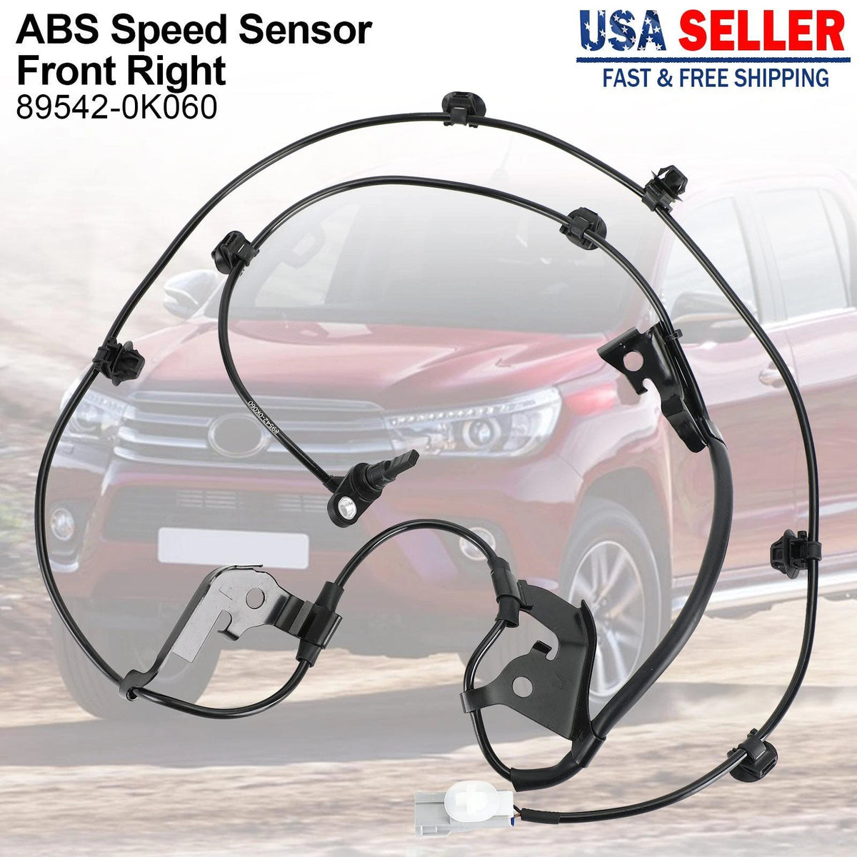 ABS Speed Sensor Front Right for Toyota Hilux VIII (2015–Present) 89542-0K060