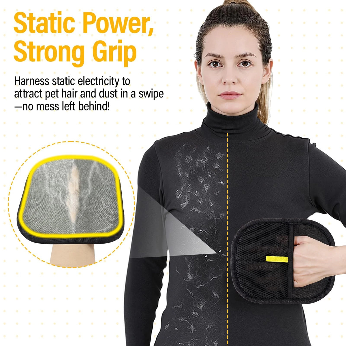 2X Pet Hair Removal Glove for Cats & Dogs (2010–2023)