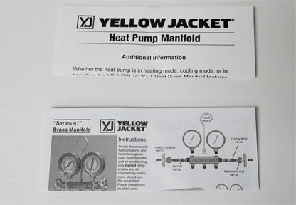Heat Pump Test and Charging Manifold for Yellow Jacket 42041