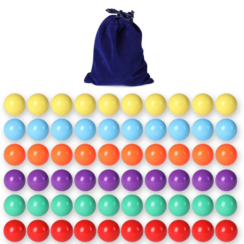 60 Pcs Game Replacement Balls for Chinese 16 mm (No Part Numbers)
