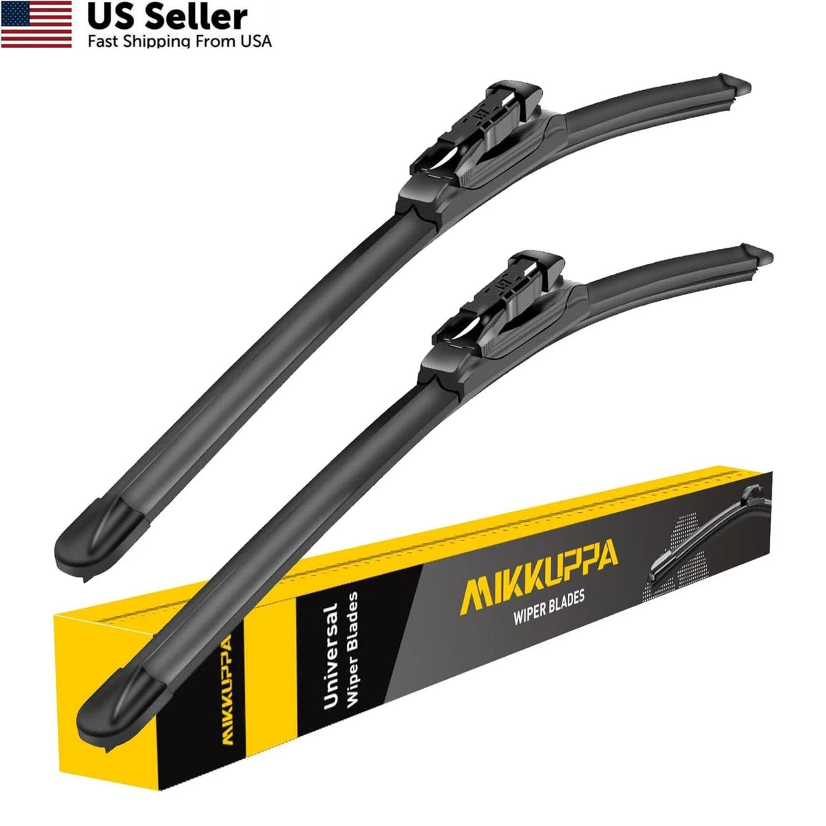 Set of 2 Wiper Blades for MIKKUPPA 22" (Fit Pinch Tab)