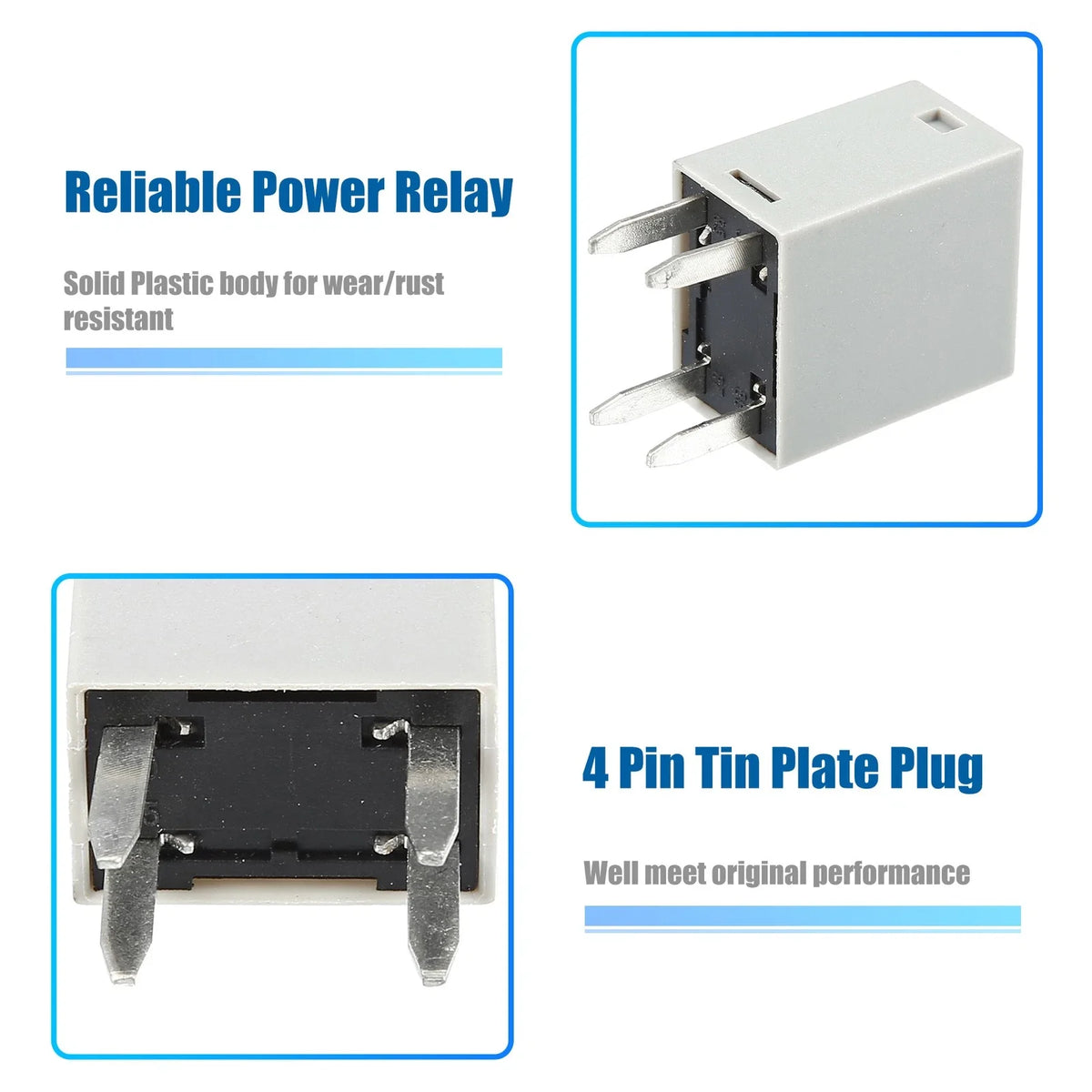 4 Pin Power Relay 68083380AA 12VDC 35A for Dodge Ram Jeep (2010–2023)