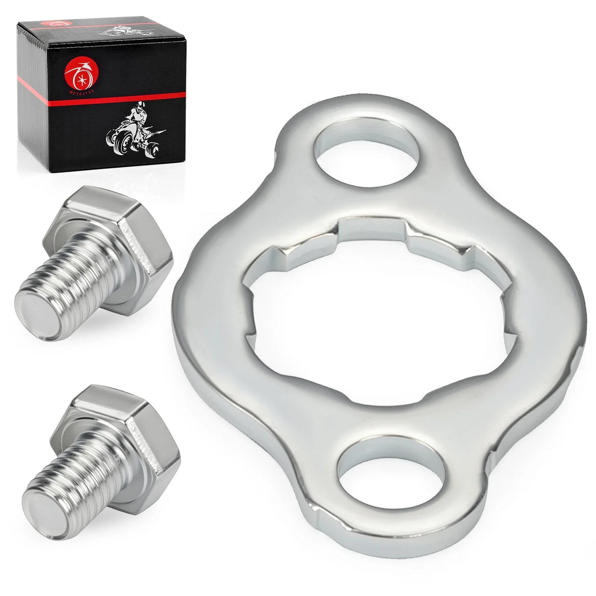 Front Sprocket Retainer Plate with Bolts for Honda CRF80F CT70 C70 XR75 XL75 (2004–2023)