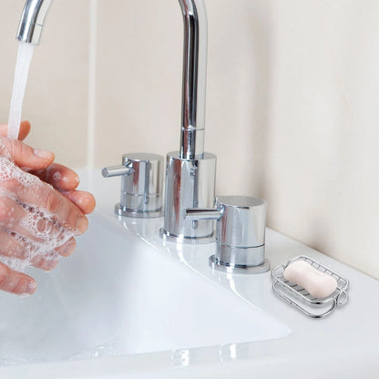 Stainless Steel Soap Dish Holder for Shower - Silver
