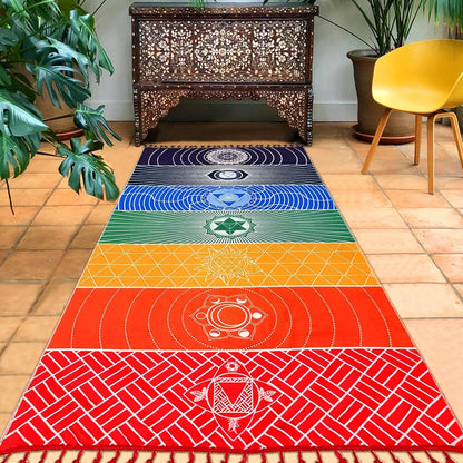 Yoga Mat for Beach Picnic Chakra Meditation Rug