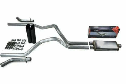 2.5" Dual Exhaust Kit for Dodge Ram 1500 (2019–2025) - Flow II Black Tips