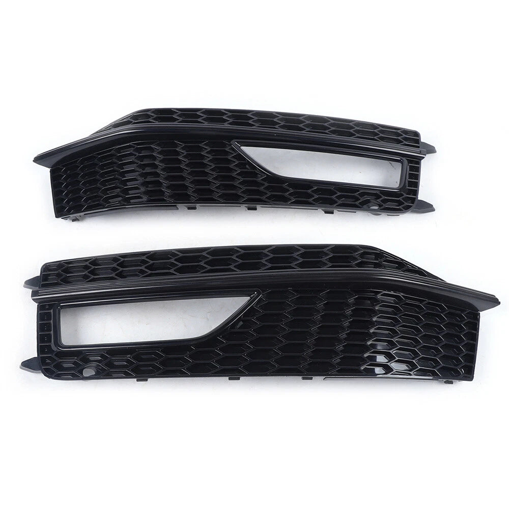 Set of 2 Front Bumper Fog Light Lamp Cover Grilles for Audi A4 S-Line (2013–2015) - 8K0 807 682M, 8K0 807 681 L