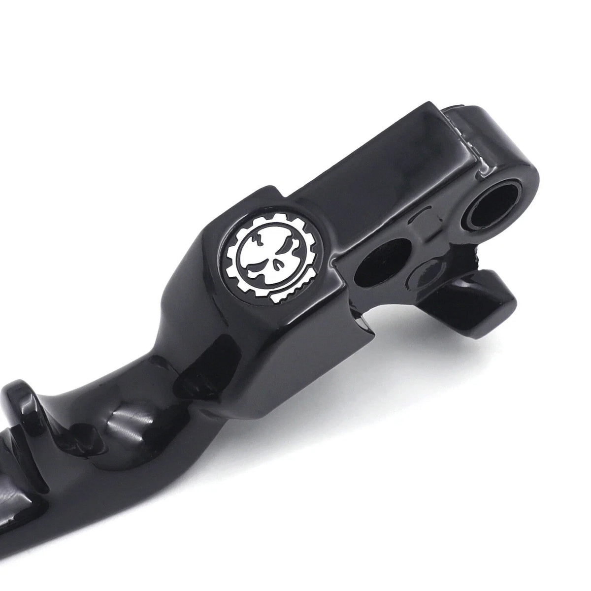 Black Skull Shorty Brake Clutch Levers for Harley XL 1996–2003, Softail 1996–2012, Touring 1996–2007