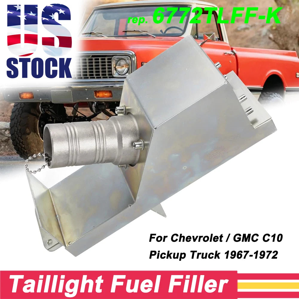 Tail Light Fuel Filler Hidden Gas Door Relocation Kit for Chevy GMC C10 (1967–1972) 6772TLFF-K
