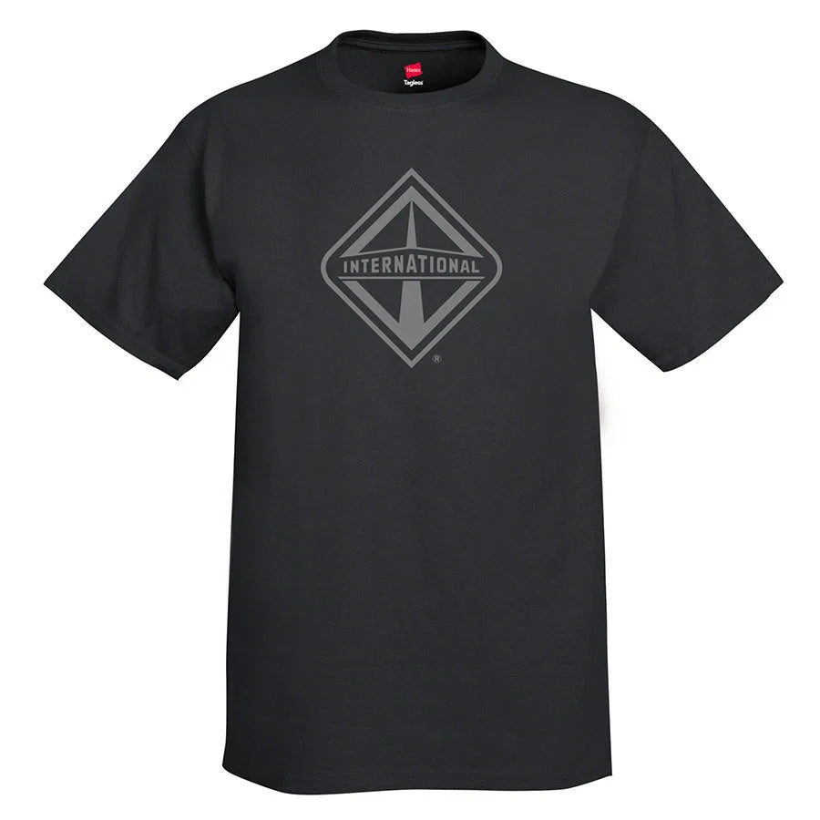 T-Shirt for International Semi Truck (2XL) - Diesel Gear Logo Black
