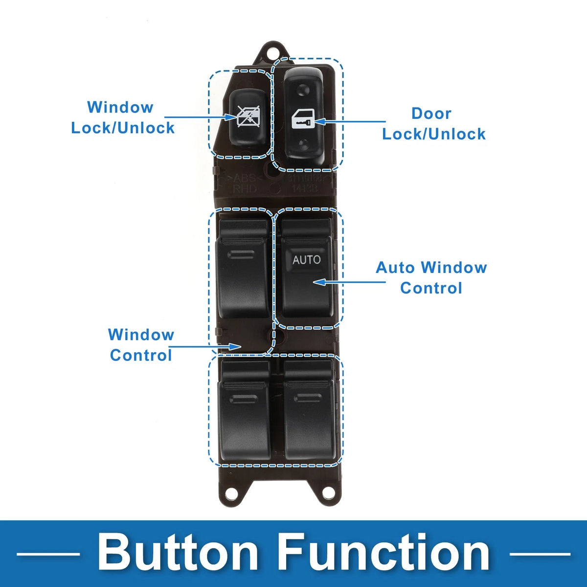 Front Right Power Window Switch for Toyota Land Cruiser (1997–2002) No. 8482060120