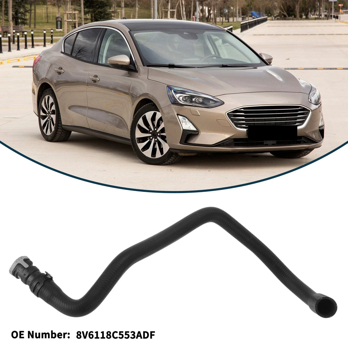 Radiator Hose No.8V6118C553ADF for Ford Focus (2012) Rubber Warm Air Inlet Pipe