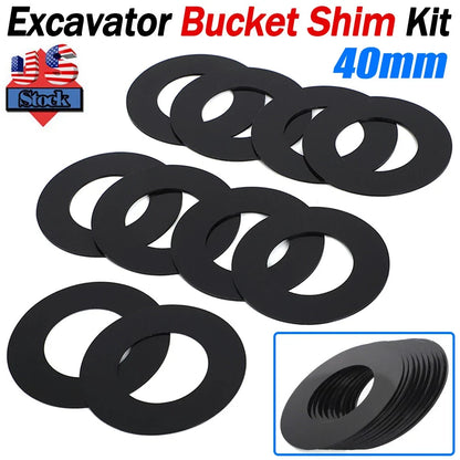 40MM Excavator Skid Steer Bucket Pin Shims for Cat, Kubota, Deere, Komatsu, Kobelco