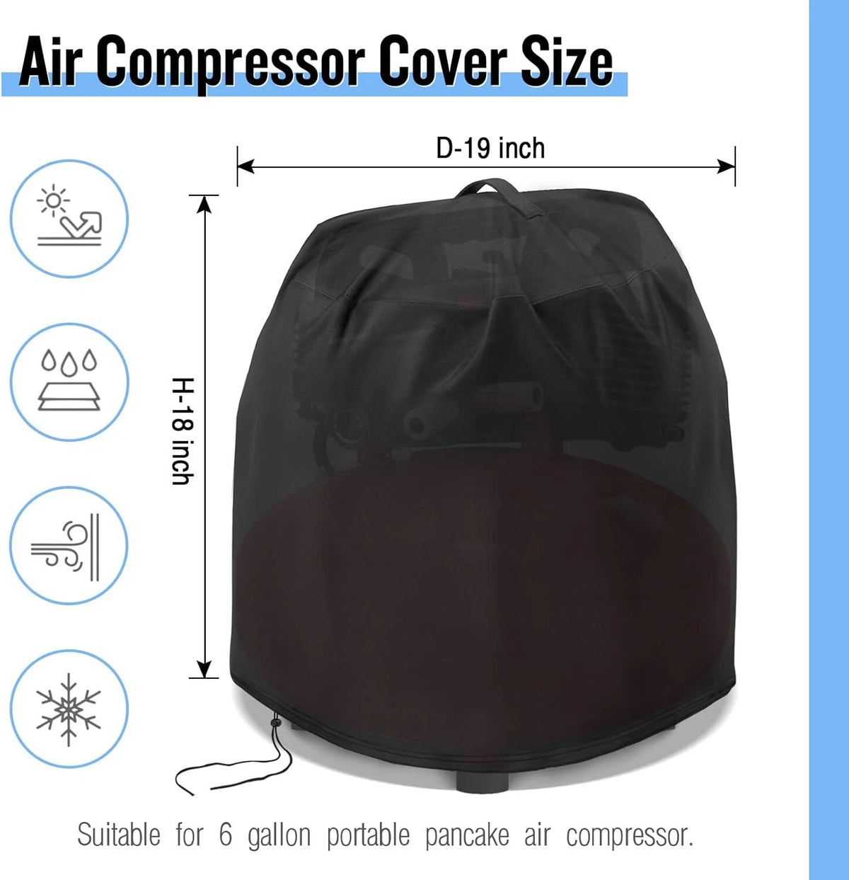 Dust Cover for Air Compressor 6 Gallon Portable Pancake