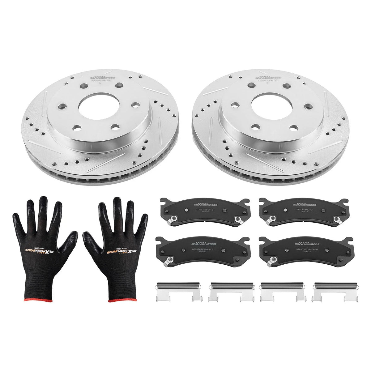 Front Brake Rotors & Pads Kit for Chevrolet Tahoe (2000–2006), Astro (2003–2005)