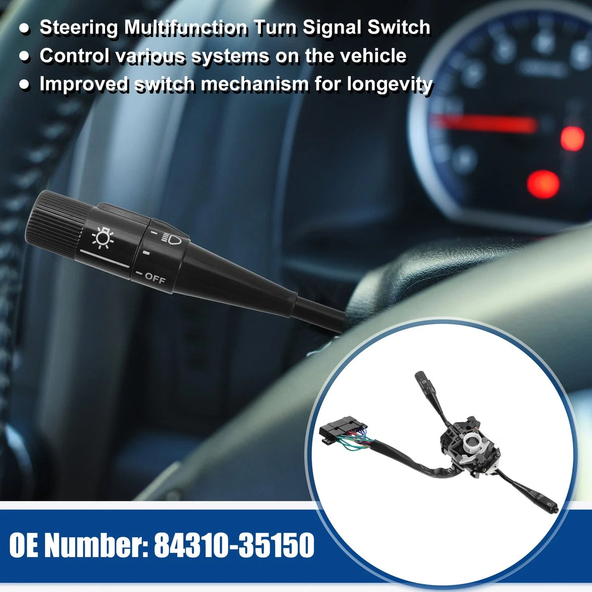 Steering Multifunction Turn Signal Headlight Switch for Toyota Truck  718844879392