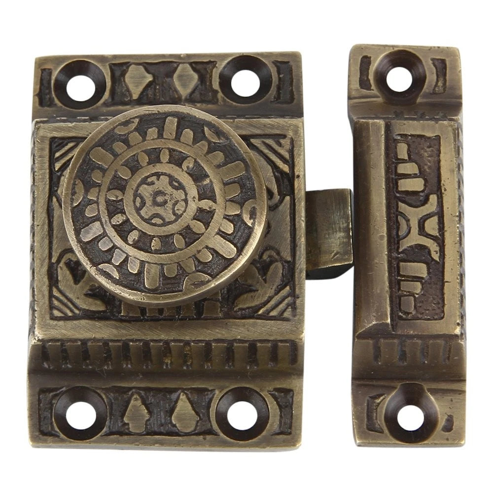 Set of 2 Solid Brass Cabinet Hinges 2 1/8" x 2 1/4" x 1 1/4"