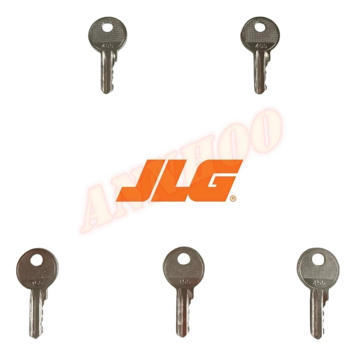 5 Ignition Keys for JLG Lifts (7010698, Ronis 455)