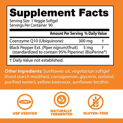 CoQ10 300mg for Doctor's Best (90 Count)