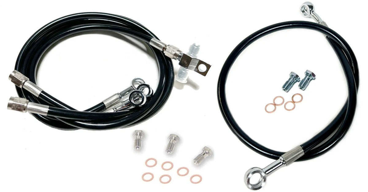 Streamline Steel Braided Brake Lines for Raptor 700 (2016–Present)