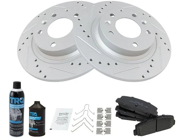 Rear Brake Pad and Rotor Kit for Mazda Protege Mazdaspeed (2003) ZM358KY