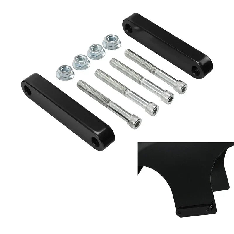 Set of 4 Front Fender Spacers for Harley Touring Custom Baggers (2014–2024)