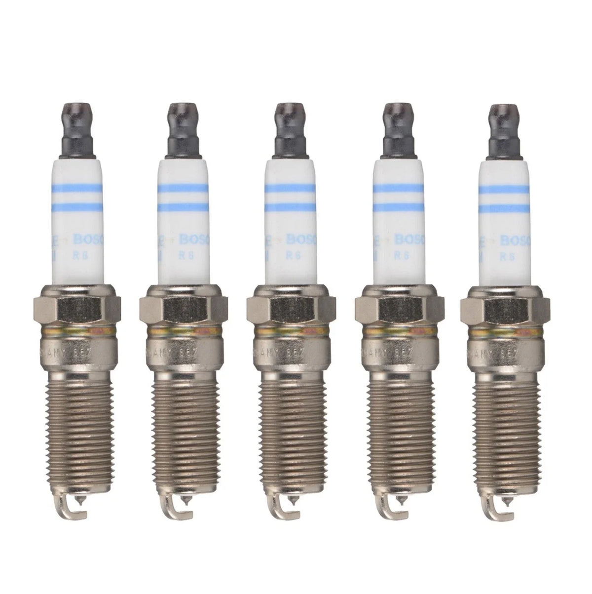 Set of 5 Bosch Double Iridium Spark Plugs for Colorado Canyon H3 (2004–2012)
