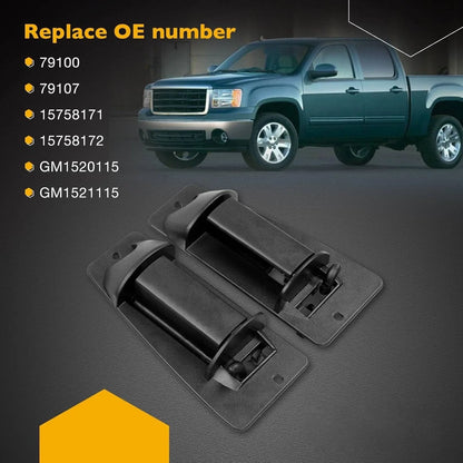 Set of 2 Rear Left + Right Door Handles for 1999-2007 Chevy Silverado GMC Sierra