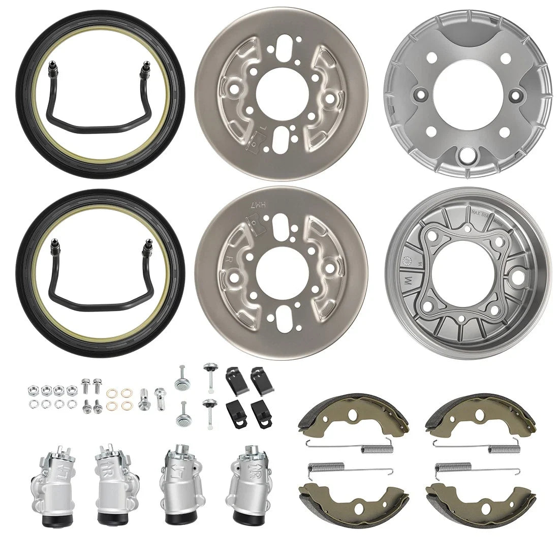 Front Brake Drum Wheel Cylinder Plate Kit for Honda FourTrax Foreman TRX400 (1995–2004)