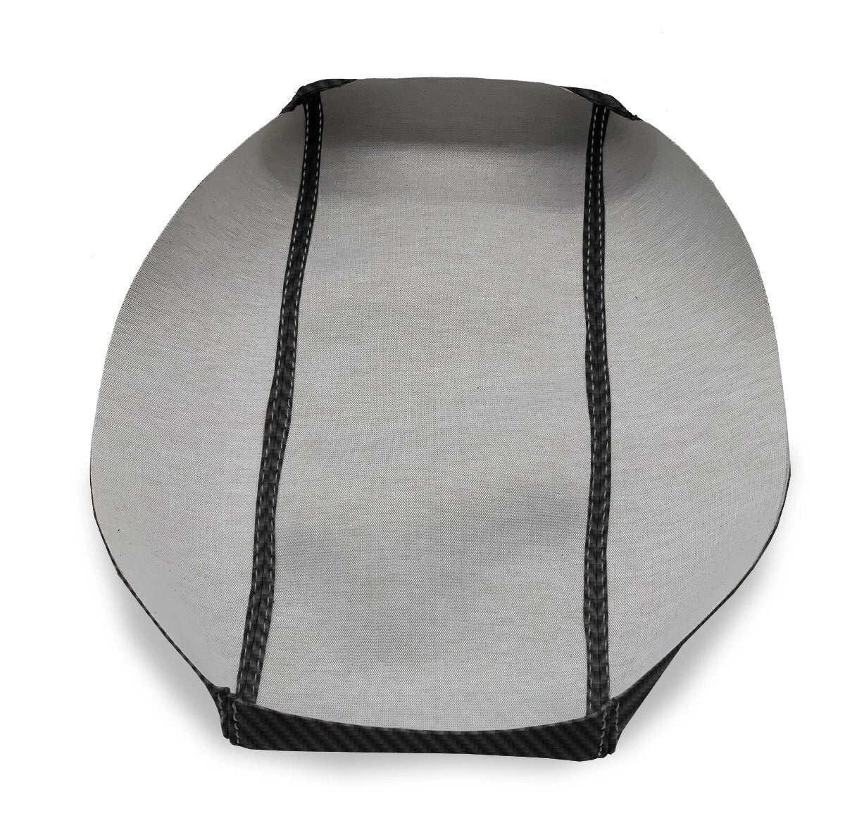 Console Lid Armrest Cover for Acura ILX (2013–2022) Carbon Fiber Gray Stitch