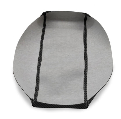 Console Lid Armrest Cover for Acura ILX (2013–2022) Carbon Fiber Gray Stitch
