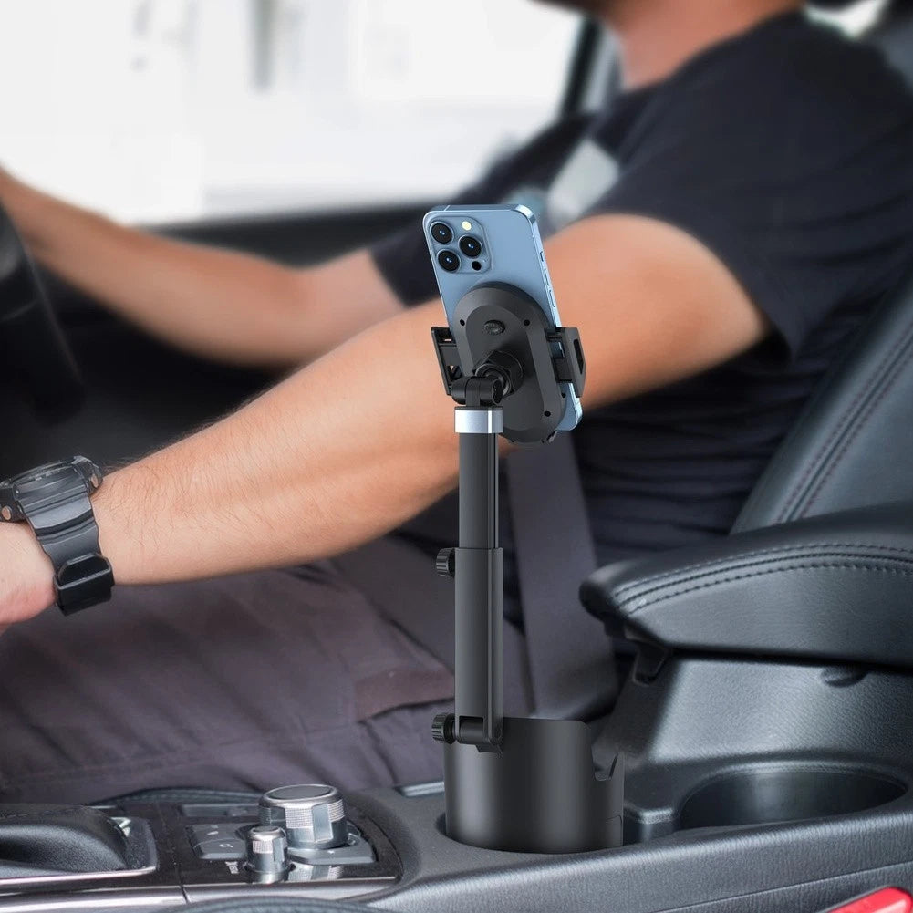 Adjustable Car Phone Holder for Cup Holder with 360 Degree Rotation