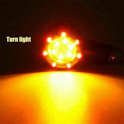 4X LED Bullet Brake Blinker Turn Signal Tail Light for Harley Bobber