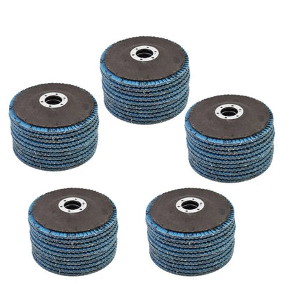 Set of 50 Zirconia Flap Discs for Sanding Grinding (4-1/2" x 7/8")