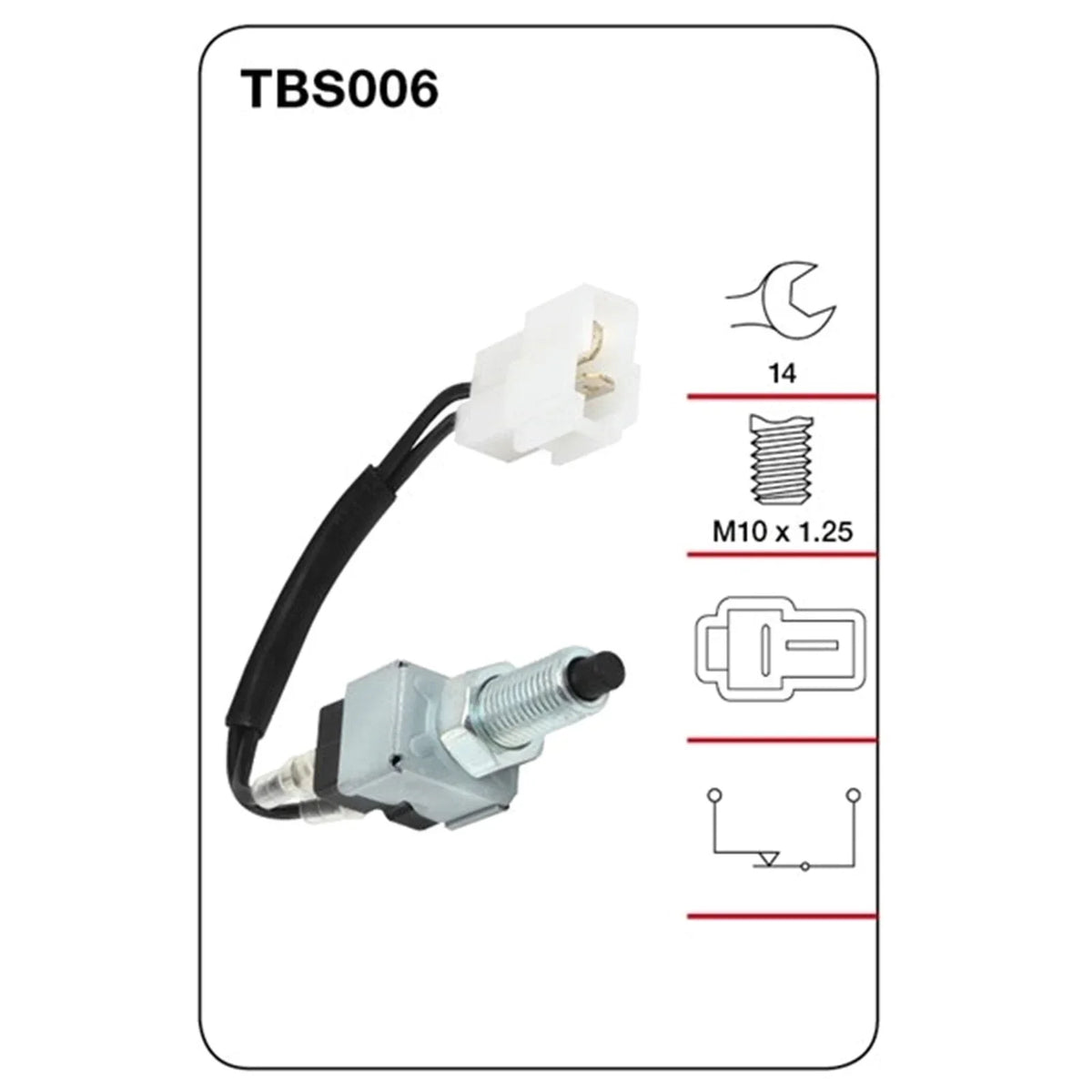 Brake Stop Light Switch for Toyota Hilux LN60 LN61 RN40 RN41 RN46 (1978–1989)
