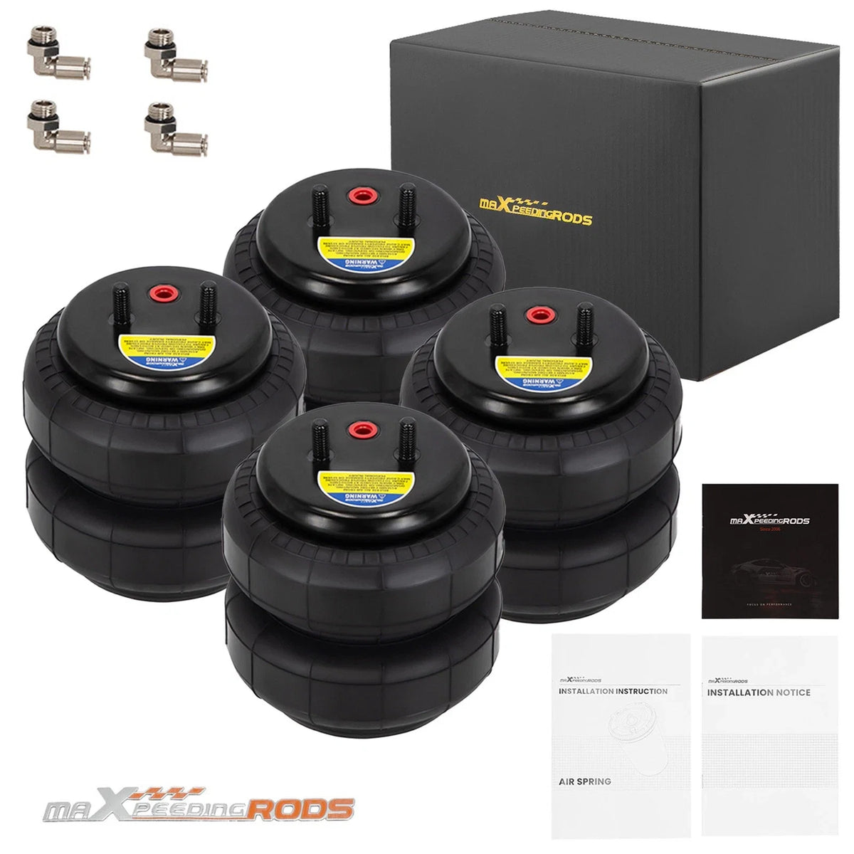 Set of 4 Air Spring Bags 2500lb for GMC Trail Boss/Sierra AT4 (W21-760-6781)