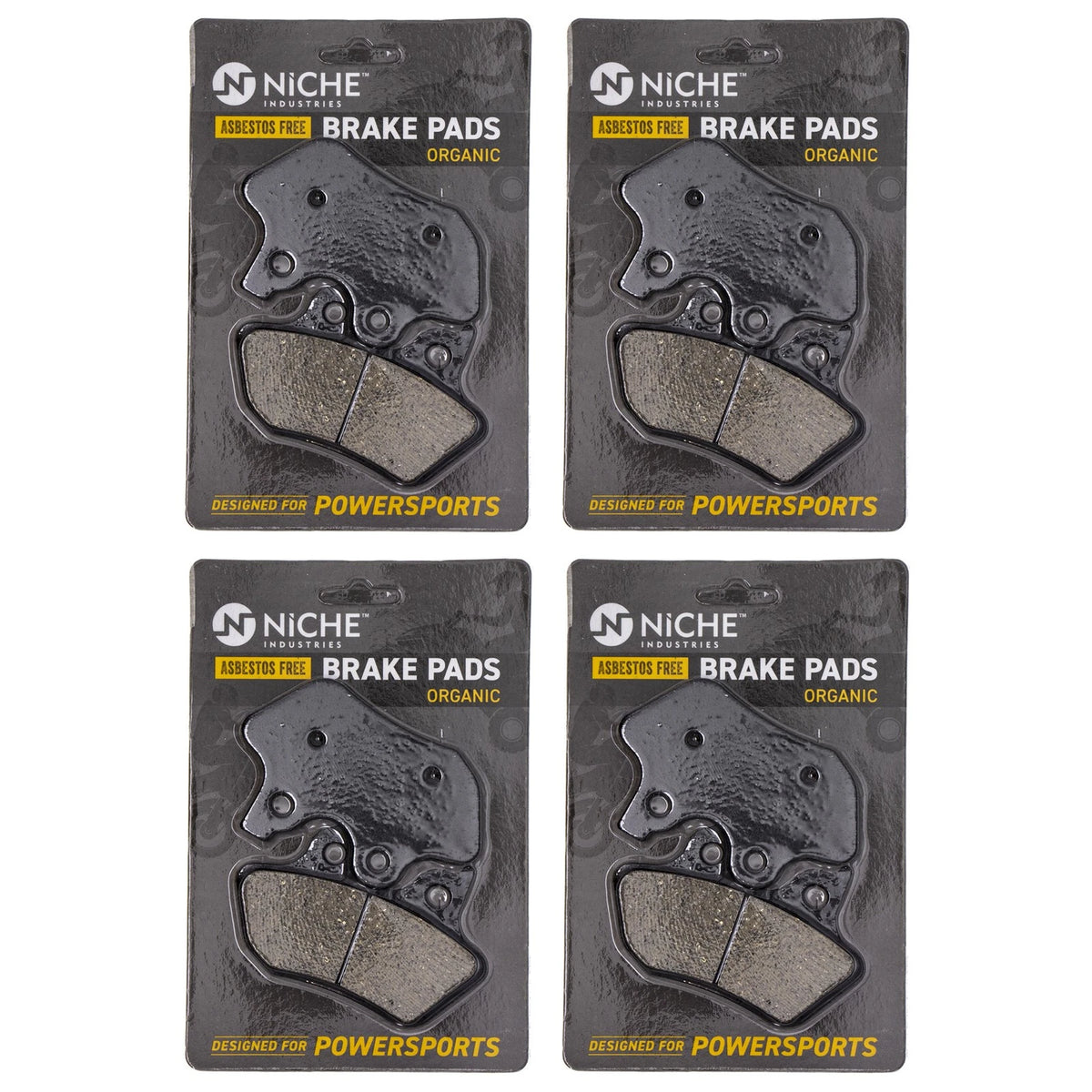 Set of 4 Brake Pads for Harley-Davidson Street Glide Dyna (519-KPA2491D, 44082-00E)