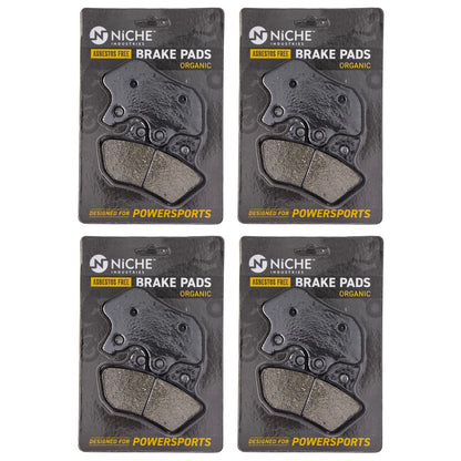 Set of 4 Brake Pads for Harley-Davidson Street Glide Dyna (519-KPA2491D, 44082-00E)