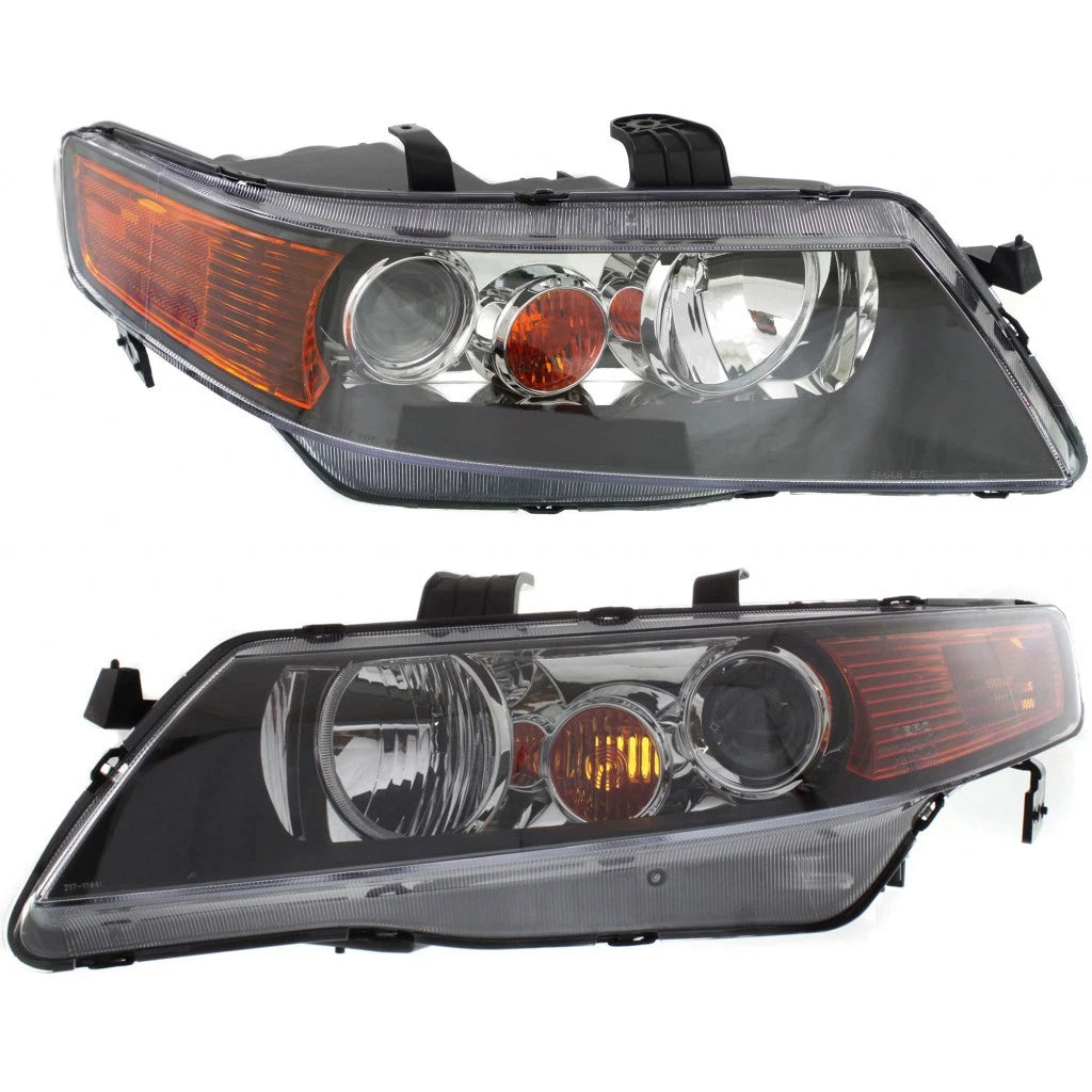 Headlight Assembly Pair for Acura TSX (2004–2005) PLX-M1-316-1138L-USH-CL360A1, AC2518106, AC2519106