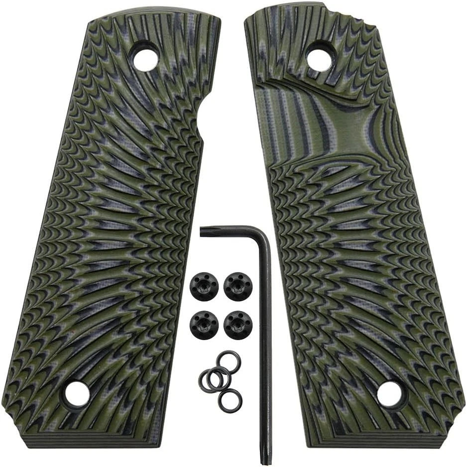 G10 Full Size Grips for 1911 (Sunburst Texture, Ambi Cut)