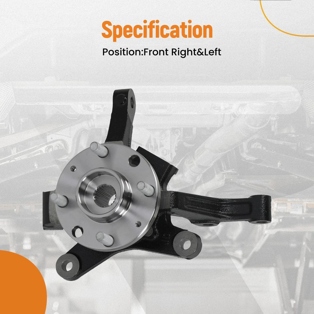 Pair Front Steering Knuckle Hub Bearings for Chevrolet Aveo/Pontiac G3 (2004–2011)