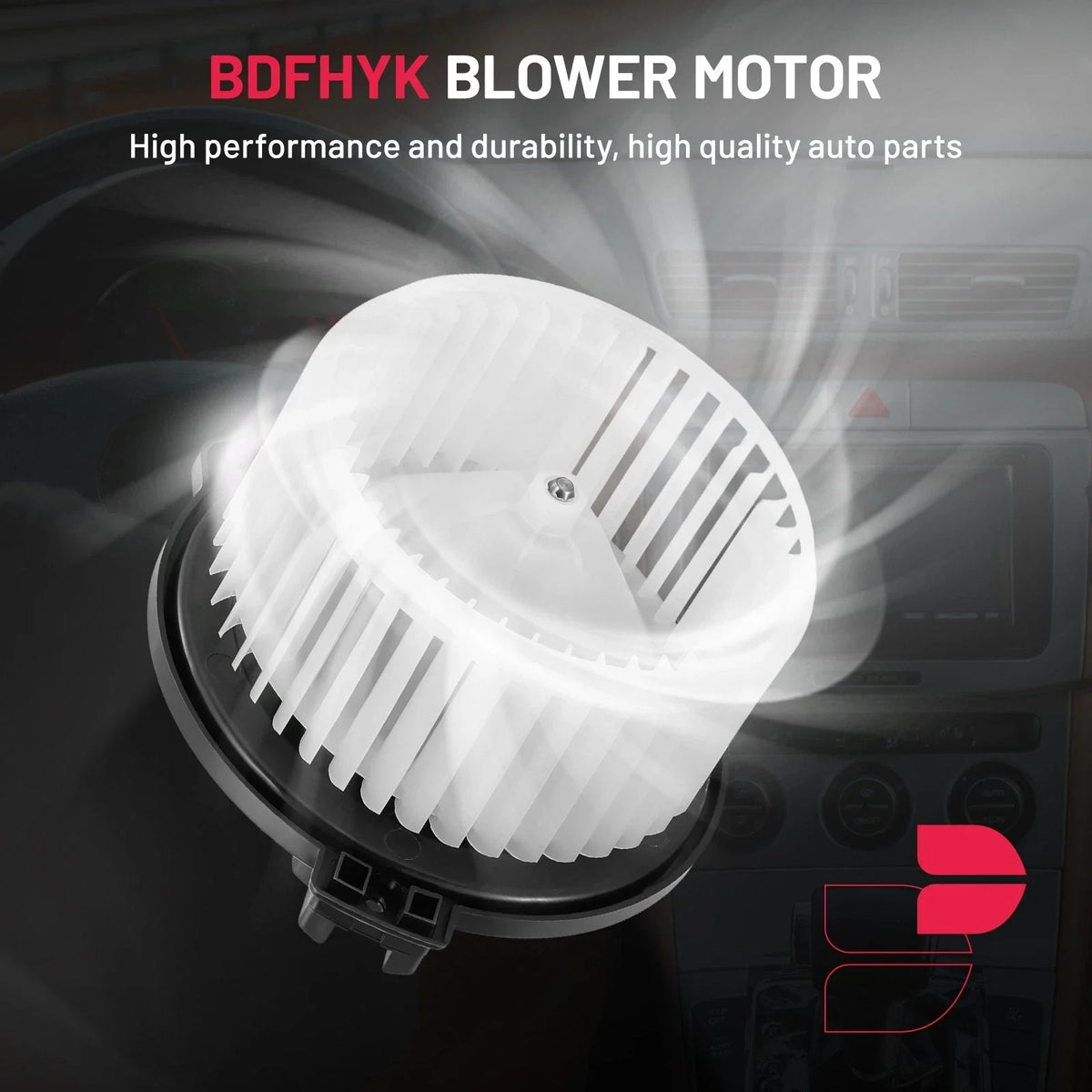 Heater Blower Motor with Fan Cage for MDX (2001–2006), Pilot (2003–2008), Accord (1998–2002) 700002