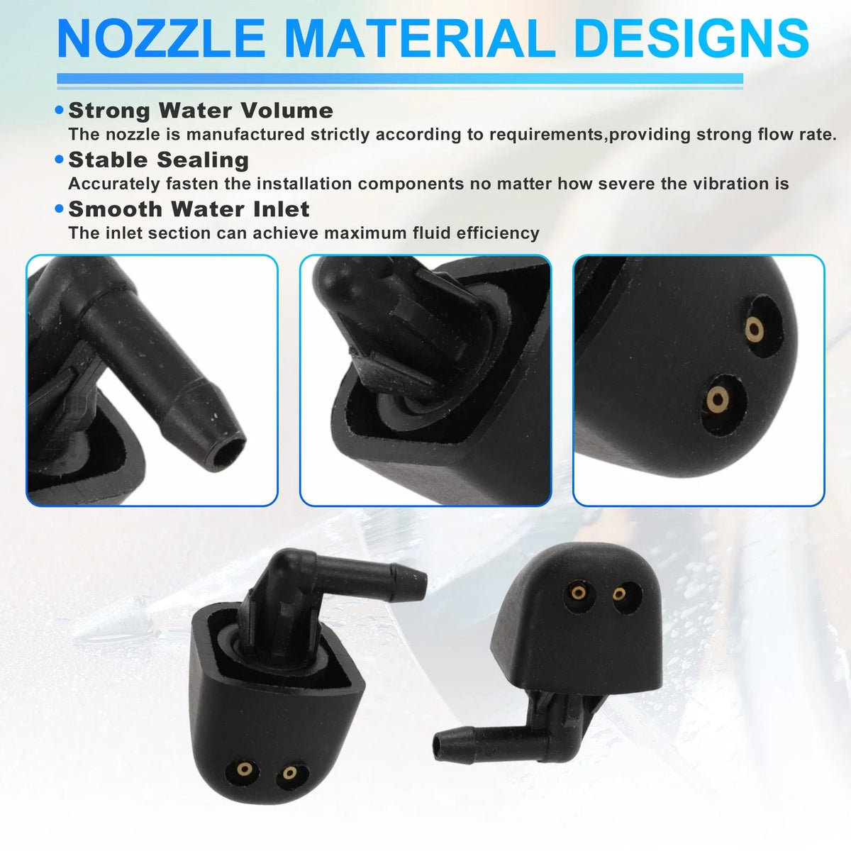 Windshield Washer Nozzle for Renault Trafic II (2001–2014) Replace No. 4409753